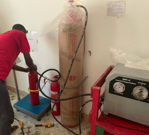 Recharge et maintenance en atelier